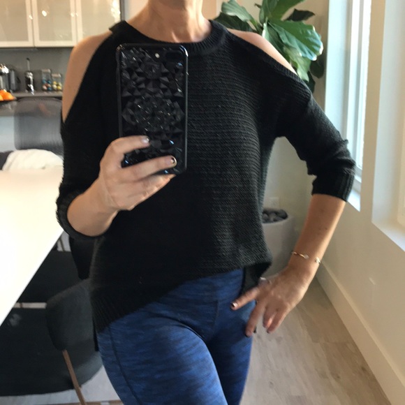 Express Sweaters - Express Knit Cold Shoulder Sweater